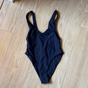 Black One-Piece Swimsuit